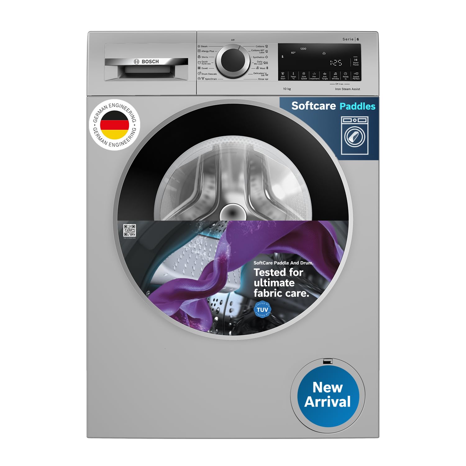 Bosch 10kg 5 Star Anti Stain & AI Active Water Plus Fully Automatic Front Load Washing Machine
